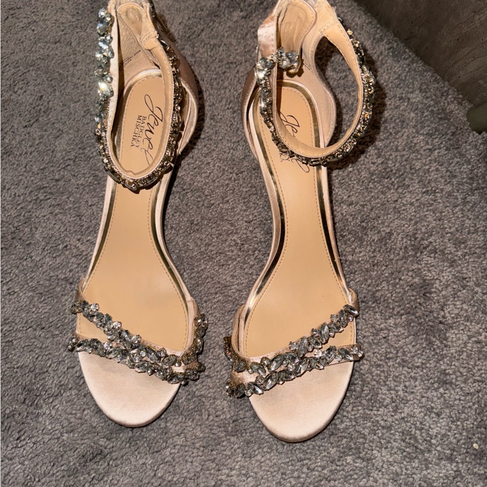 JEWEL BADGLEY MISCHKA
Women's Caroline Embellished Ankle Strap Evening Sandals